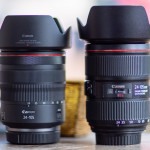 Vergleich der EF und RF Version des 24-105 f/4L IS an der Canon EOS R5