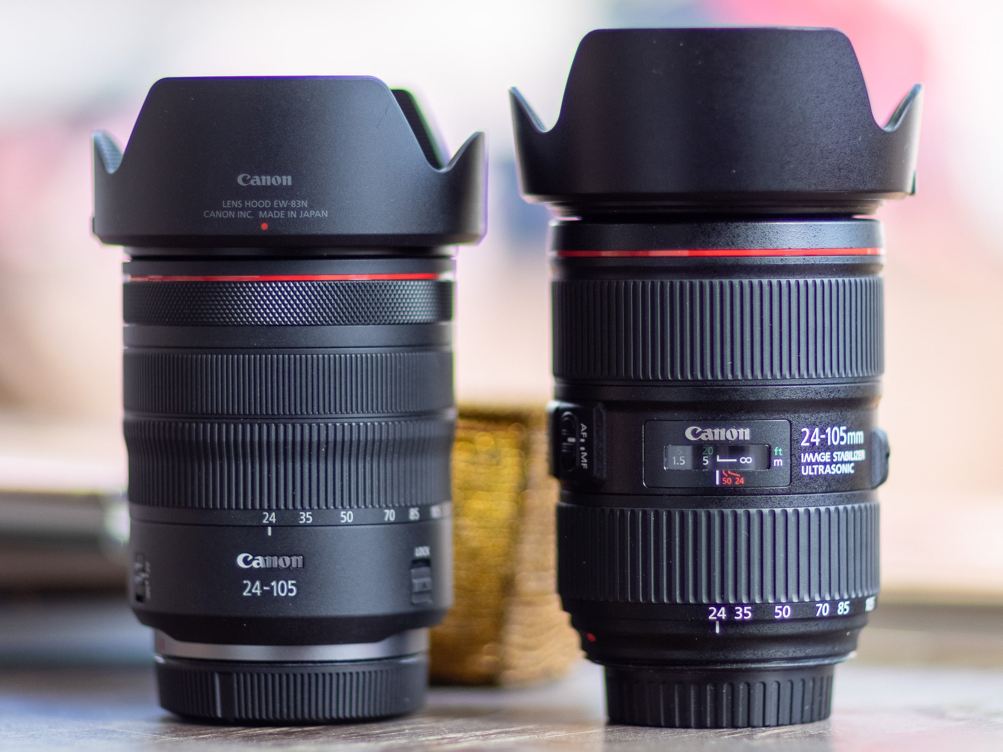 Comparison of the EF and RF version of the 24-105 f/4L IS on the 