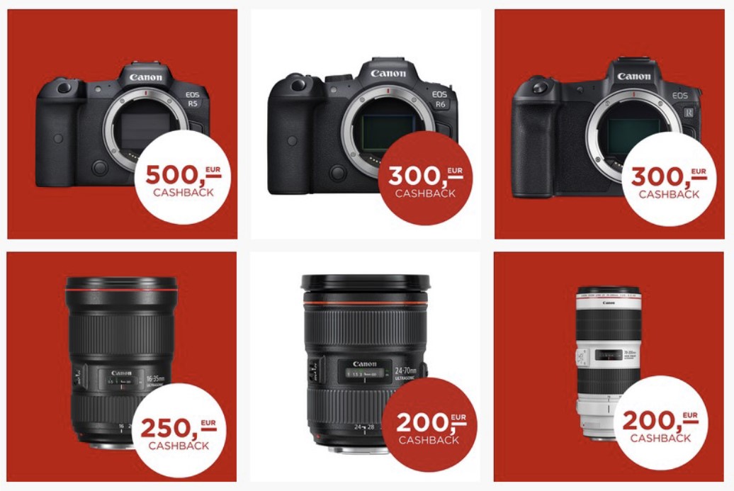 Read more about the article Bis zu 500,-€ Cashback bei Canon
