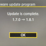 Firmware 1.8.1 for the Canon EOS R5 and R6